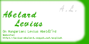 abelard levius business card